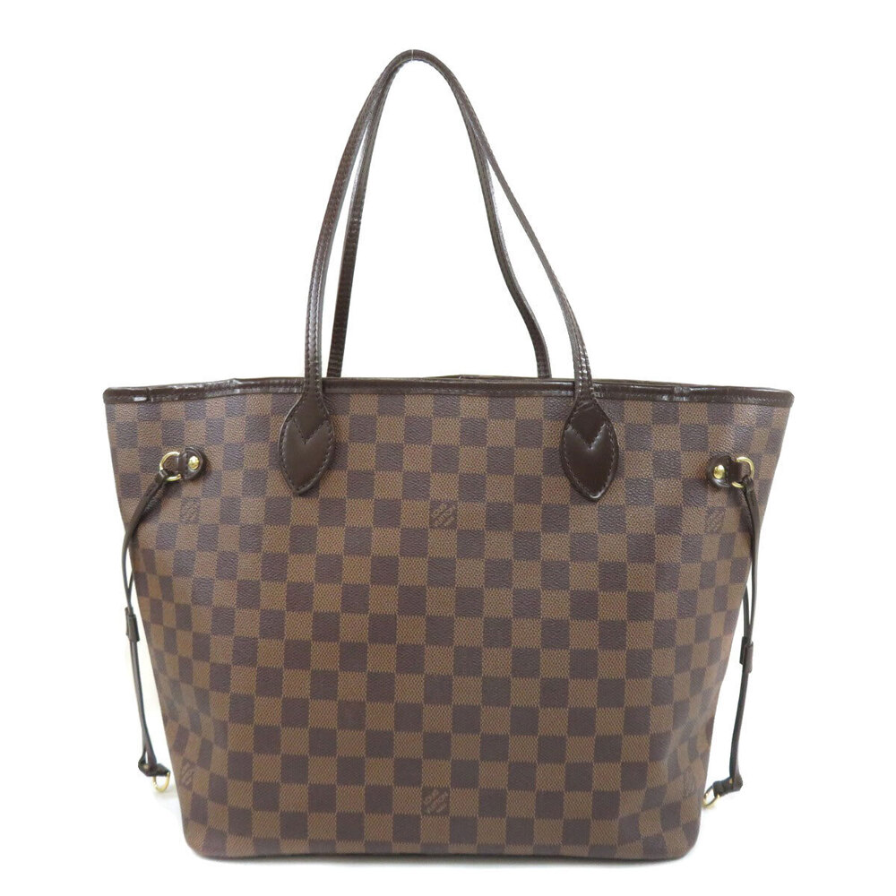 Louis Vuitton Brown Ebene Tote Damier Canvas Neverfull Bag Brown